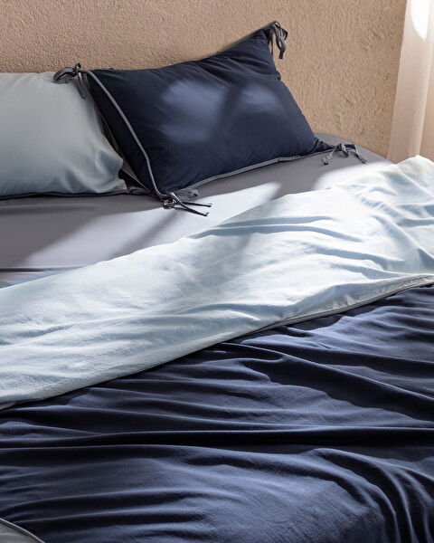Aimon King Size Tied Duvet Cover Set - 1