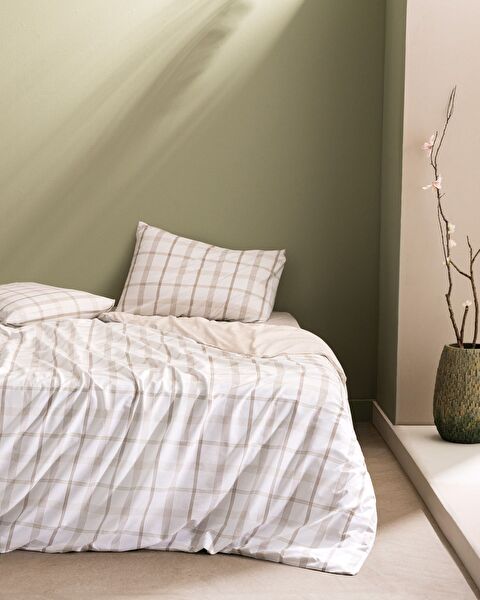 Aluin King Size Ranforce Printed Duvet Cover Set - 0