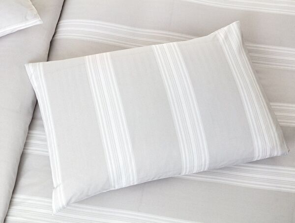 Raymond King Size 100% katoenen Ranforce dekbedovertrekset met print - grijs - 1