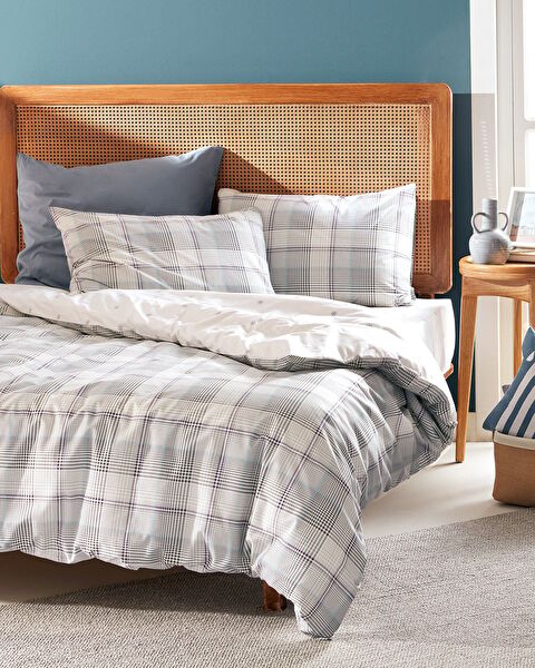 Fontaine kingsize 100% katoenen Ranforce bedrukte dekbedovertrekset - kaki - 0