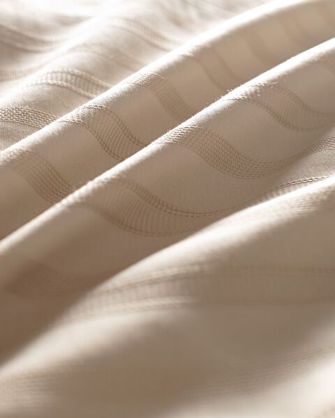 Nicole kingsize 100% katoenen dobby dekbedovertrekset - beige - 5