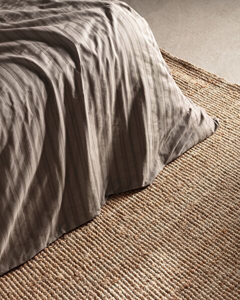 Nicole kingsize 100% katoenen dobby dekbedovertrekset - Mink - 4