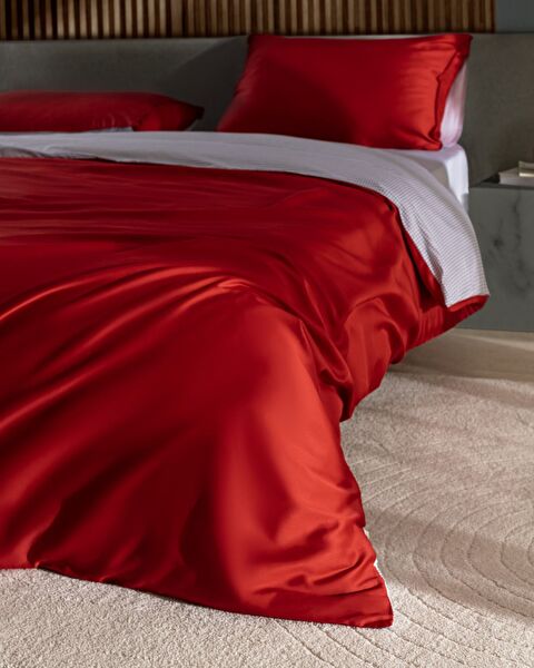 Delit  King Size Baskılı Saten Nevresim Takımı - 1