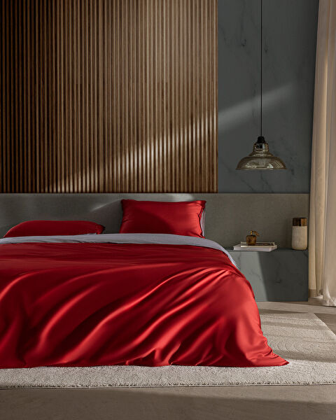 Delit  King Size Baskılı Saten Nevresim Takımı - 0