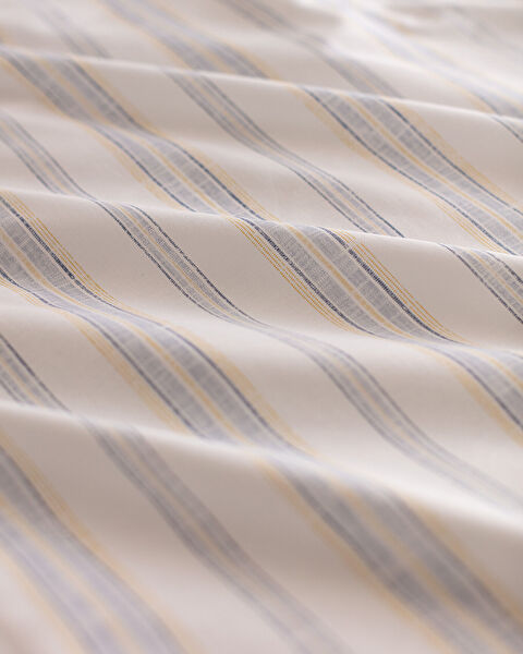 Avery kingsize 100% katoenen Ranforce bedrukte dekbedovertrekset - blauw/geel - 4