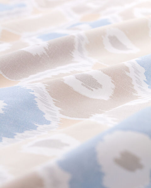 Avril King Size 100% Cotton Ranforce Printed Duvet Cover Set - Beige - 3