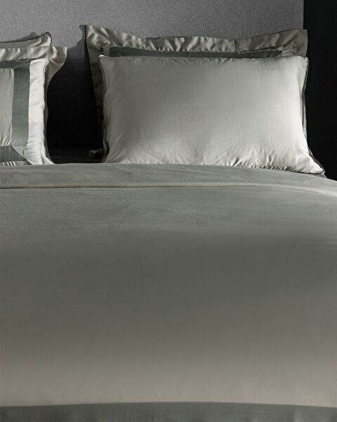 Samoa King Size Bamboo Satin Duvet Cover Set - Khaki - 2