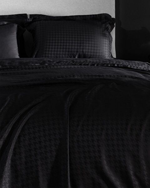 طقم غطاء لحاف من الساتان الخيزران مقاس كينغ من لون لون - 2