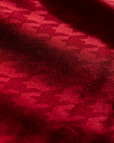 Lune King Size Bamboo Satin Duvet Cover Set - Red - 6