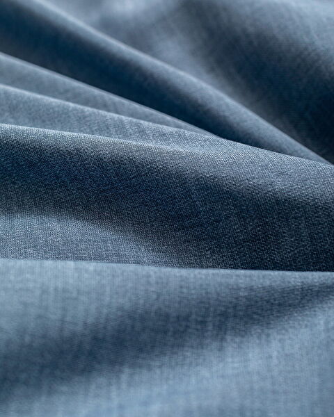 Ensemble de housse de couette imprimé en coton taille king Juin - Bleu marine - 4