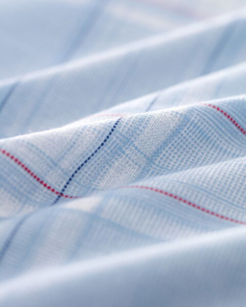 Blanch kingsize katoenen dekbedovertrekset met print - Blauw - 6