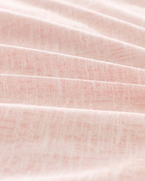 Juin kingsize katoenen dekbedovertrekset met print - Poeder - 7