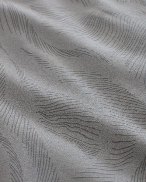 Ensemble de housse de couette imprimé en coton Coyan King Size - Gris - 5