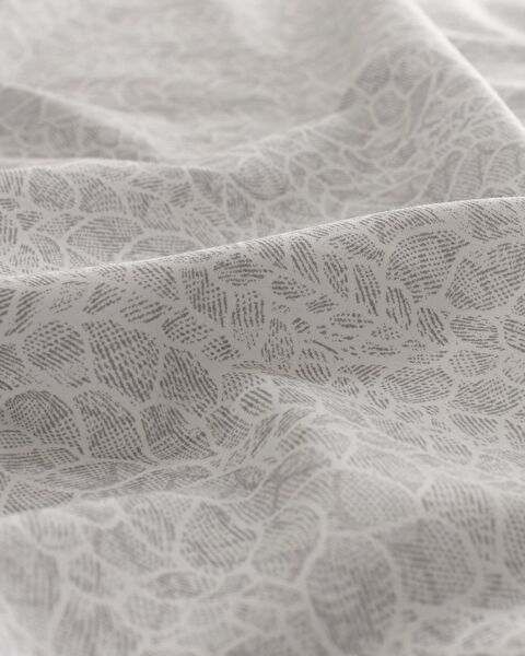 Ensemble de housse de couette en coton imprimé King Size Grelot - Gris - 4