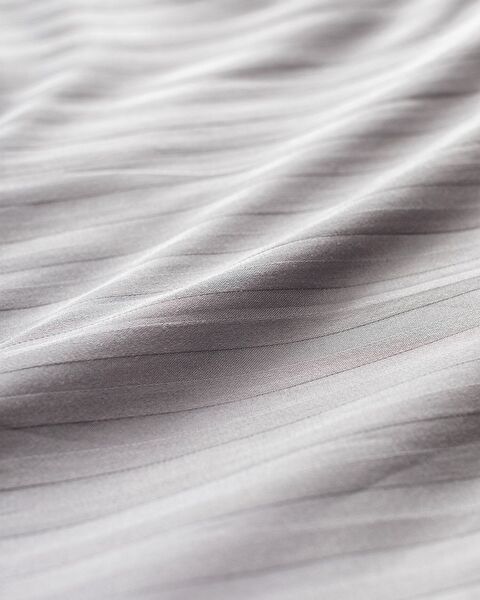 Elicia King Size Striped Satin Duvet Cover Set - 4