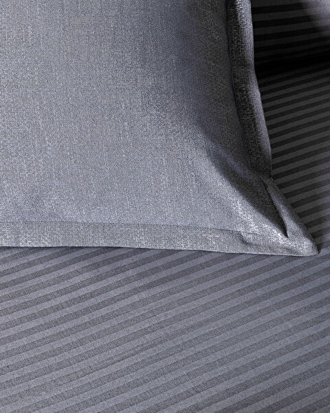 طقم غطاء لحاف من الساتان الجاكار مقاس عائلي من Vézelay - 4