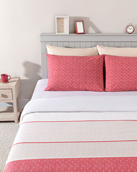 Hugo Single Printed Ranforce Duvet Cover Set Elastic - 1