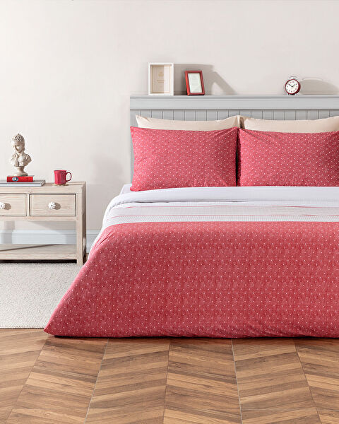 Hugo Single Printed Ranforce Duvet Cover Set Elastic - 0