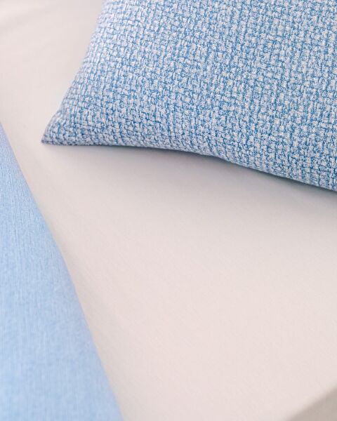 Orpen Eenpersoons Madame Coco Crep Dekbedovertrekset met print - Blauw - 3