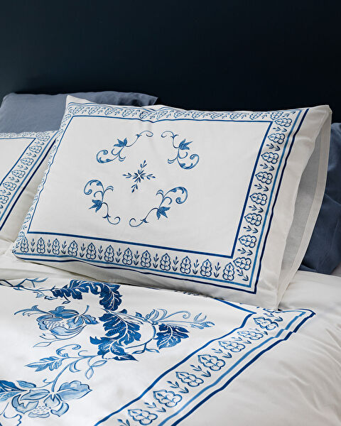 Orlena familiedekbedovertrekset - blauw - 2