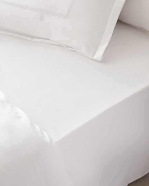 Ensemble de housse de couette en satin brodé taille familiale Lilas - Gris clair - 5