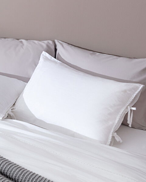 Tracey حجم الأسرة من الكتان تبدو مجموعة غطاء لحاف مغسولة - 4