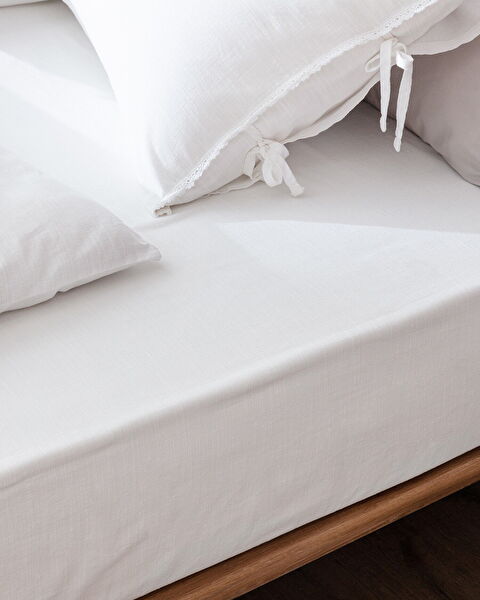 Tracey حجم الأسرة من الكتان تبدو مجموعة غطاء لحاف مغسولة - 5