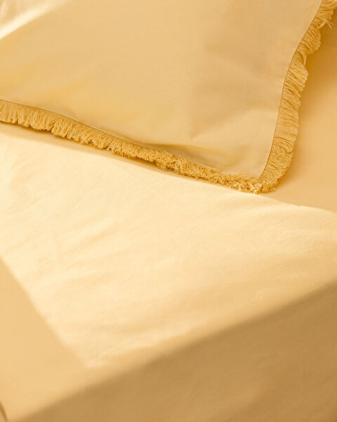 Sona Single Tassel Duvet Cover Set - Yellow - 3