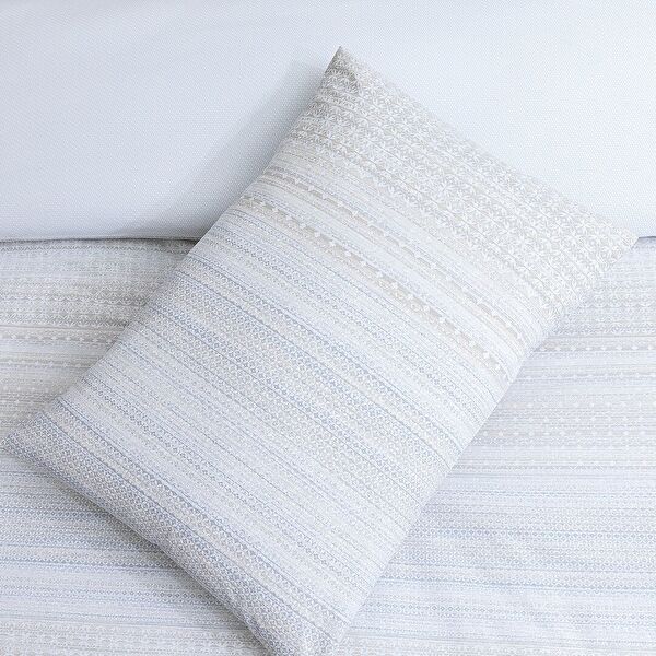 Niort Eenpersoons Ranforce Dekbedovertrekset met print - Beige - 3