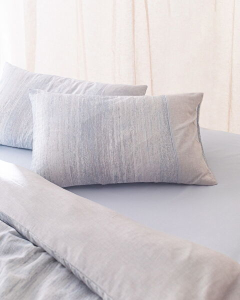 Sarthe 100% Cotton Single Madame Coco Crep Printed Duvet Cover Set - 2