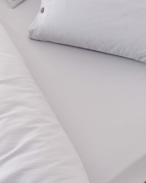 Linda Single Washable Seersucker Duvet Cover Set - 2