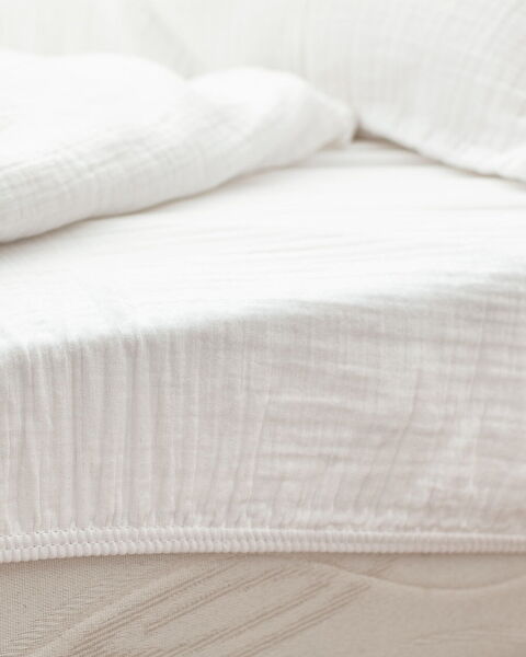 طقم غطاء لحاف فردي من مارلا موسلين مرن - 4