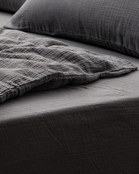 Marla Muslin Eenpersoons Dekbedovertrekset Elastisch - 2