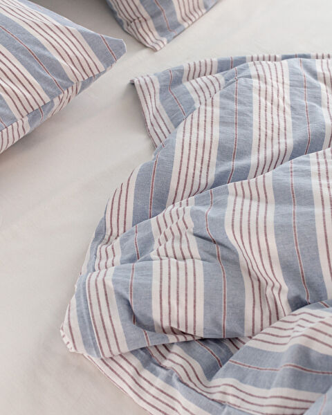 Berne eenpersoonsgarengeverfde dekbedovertrekset - 3