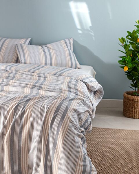 Patrice Single Yarn Dyed Duvet Cover Set - 1
