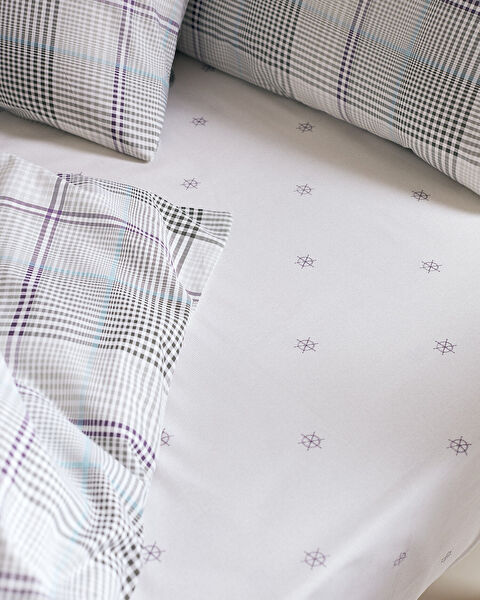 طقم غطاء لحاف فونتين بحجم فردي - منقوش رانفورس - 4