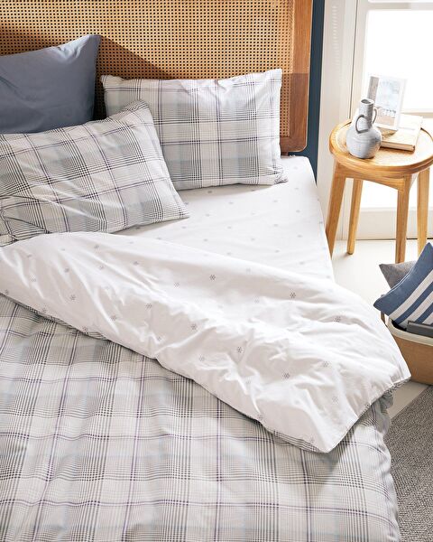 طقم غطاء لحاف فونتين بحجم فردي - منقوش رانفورس - 1