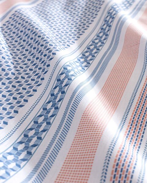 Favor Eenpersoons dekbedovertrekset van 100% katoen met Ranforce-print - Blauw - 5