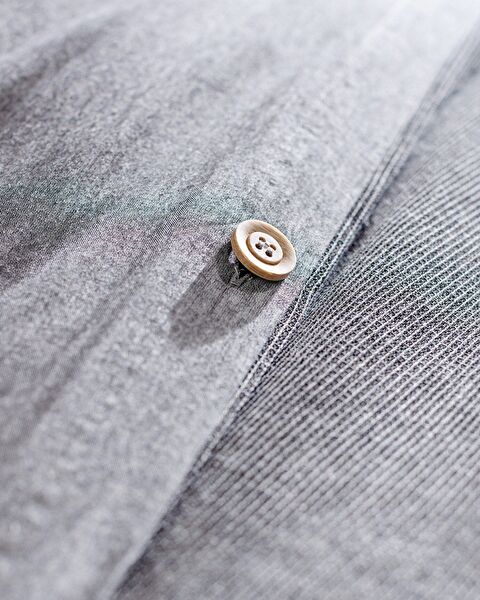 Parure de lit Nuage 100 % coton teint en fil - Anthracite - 7