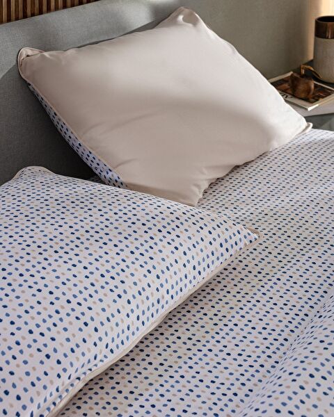 Bern Tek Kişilik %100 Pamuk Baskılı Saten Nevresim Takımı - Bej - 3