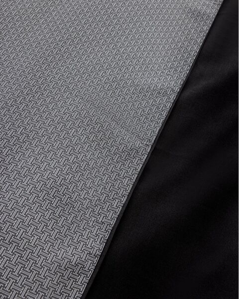 Vachel Tek Kişilik %100 Pamuk Baskılı Saten Nevresim Takımı - Antrasit - 3