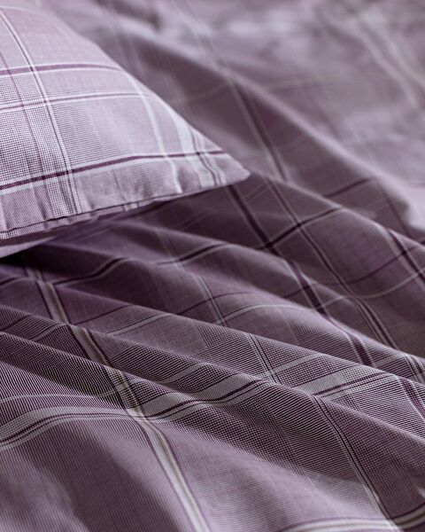 Amata Tek Kişilik %100 Pamuk Ranforce Baskılı Nevresim Takımı - Mürdüm - 5