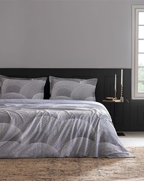 مجموعة غطاء لحاف من الساتان المطبوع من روشيل - 0