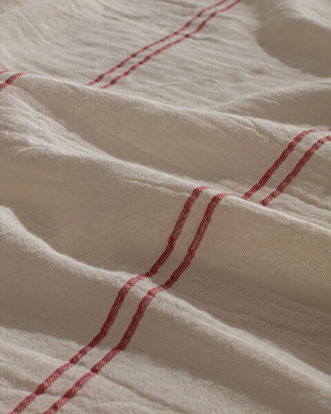 Breville Sıngle Sıze Muslın Yarn Dyed Duvet Cover Set - Fıtted - 5