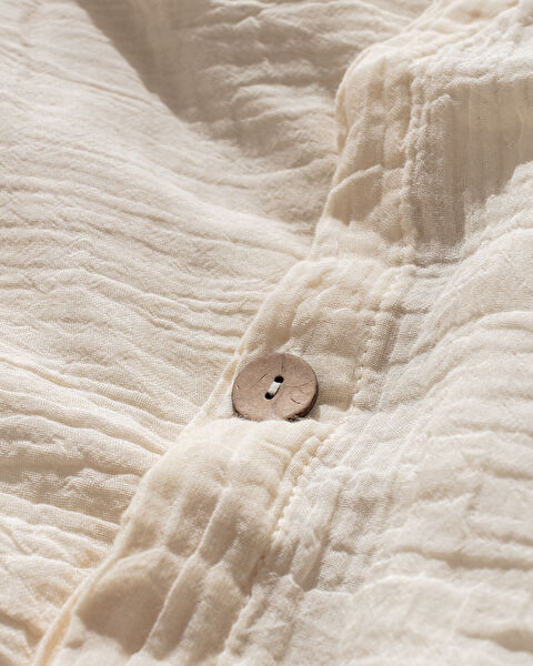 Sheryl Sıngle Sıze Muslın Yarn Dyed Duvet Cover Set - Fıtted - 7