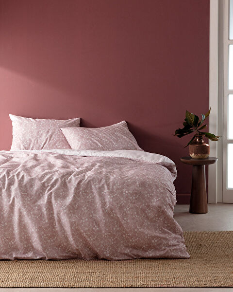 Fiance Single Cotton Printed Duvet Cover Set - Powder - 0