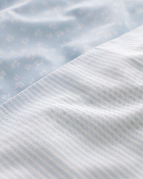 Marlie Einzelbettbezug-Set aus Baumwolle mit Bedruckung – Blau - 3