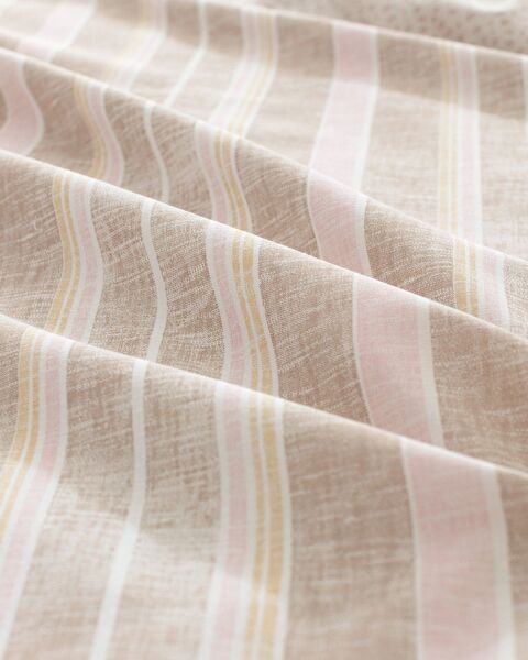 Ensemble de housse de couette simple en coton imprimé Darvell - Beige - 6