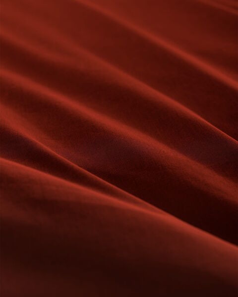 Manon Double 100% Cotton Ranforce Plain Duvet Cover - Orange - 5