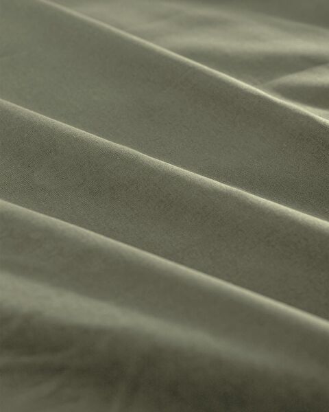 Manon Double 100% Cotton Ranforce Plain Duvet Cover - Green - 5